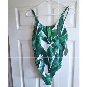 Palm One Piece Swimsuit- New with Tags